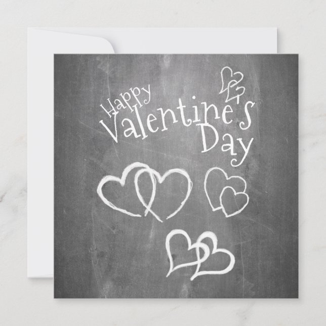 Glad Alla hjärtans dag på en kalkbräda (Framsida)