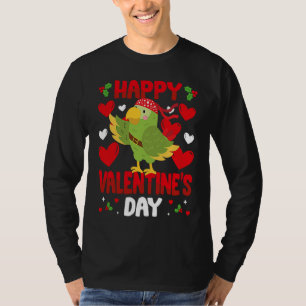 Glad Alla Hjärtans Dag Papegoja Hjärta Kärlek Djur T Shirt