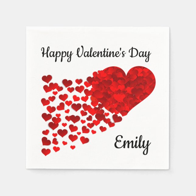 Glad Alla hjärtans dag Pappersservett (Framsidan)