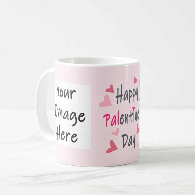 Glad Alla hjärtans dag Personlig Kaffemugg (Framsida vänster)