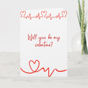 Glad Alla hjärtans dag Polaroid av en kattdesign Kort