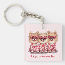 Glad Alla Hjärtans Dag Pomeranian Hundar