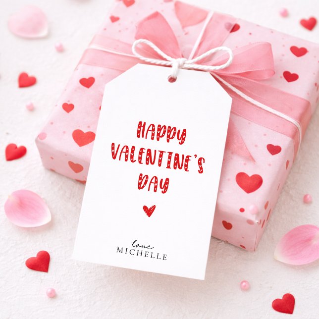 Glad Alla hjärtans dag Presentetikett (Skapare uppladdad)