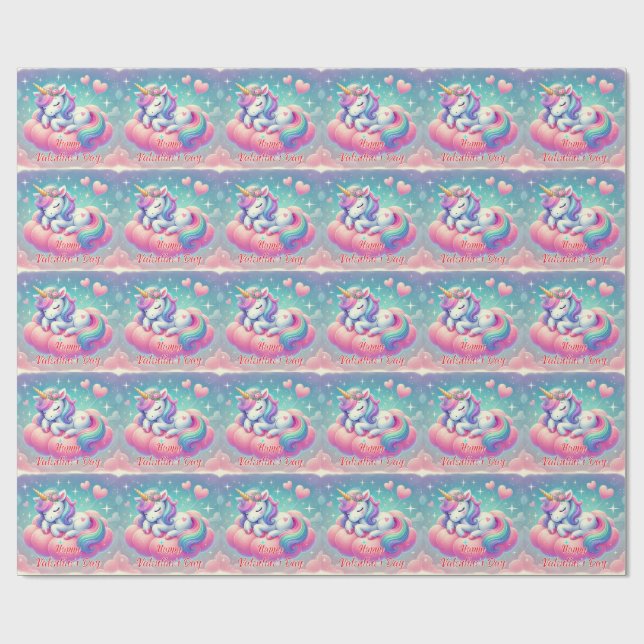 Glad Alla hjärtans dag Presentpapper (Platt)