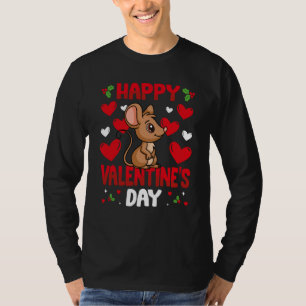 Glad Alla Hjärtans Dag Rått Hjärtas Kärlek Djur T Shirt