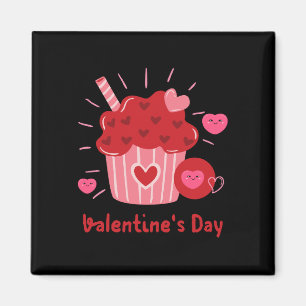 Glad Alla hjärtans dag - Red Hearts Cute Bilder Magnet
