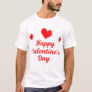 Glad Alla hjärtans dag - Red Hearts design T Shirt
