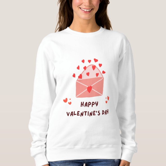 Glad Alla hjärtans dag - Red Hearts Kärlek Bilder T Shirt (Framsida)