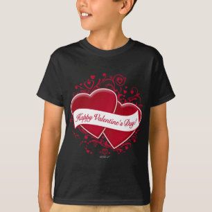 Glad Alla hjärtans dag!Röda hörn Tee Shirt