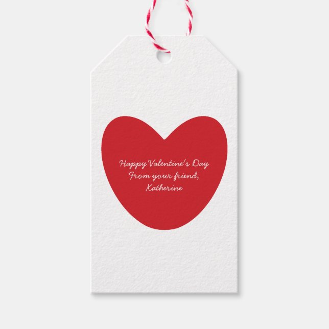 Glad Alla hjärtans dag, rödhjärtbarn, klassrum Presentetikett (Framsidan)