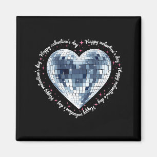 Glad Alla Hjärtans Dag Rolig Coquette Diamant Disc Magnet