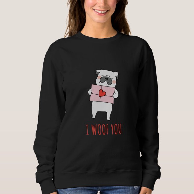 Glad Alla hjärtans dag - Rolig hund Alla hjärtans  T Shirt (Framsida)