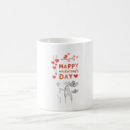 Glad Alla Hjärtans Dag – Romantiskt Par Kaffemugg