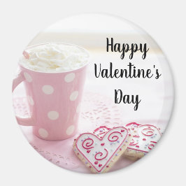 Glad Alla hjärtans dag Rosa Gift Magnet