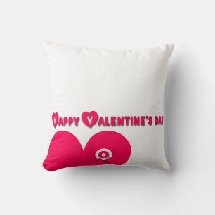 Glad Alla hjärtans dag Rosa Heart Ladder Pillow Kudde