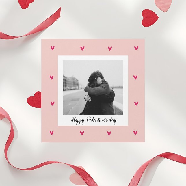 Glad Alla hjärtans dag | Rosa och rött hjärta | Gå (Skapare uppladdad)