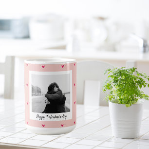 Glad Alla hjärtans dag   Rosa och rött hjärta   Gå Kaffemugg