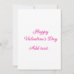 Glad Alla hjärtans dag rosa text namn meddelande Inbjudningar