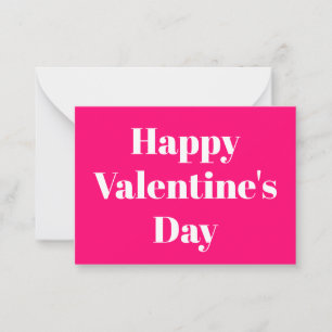 Glad Alla hjärtans dag, rosa vita Alla hjärtans da Anteckningskort
