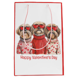 Glad Alla Hjärtans Dag Shih Tzu Hundar