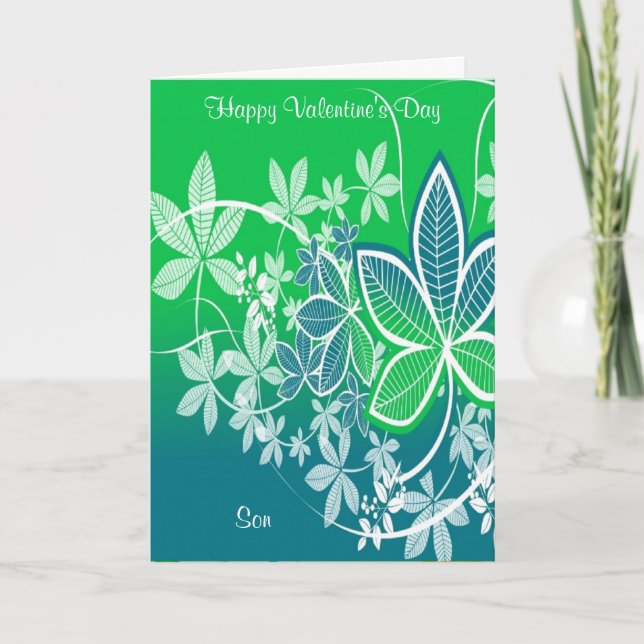 Glad Alla hjärtans dag son Helgkort (Framsida)