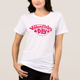 Glad Alla hjärtans dag söt röd hjärta T Shirt