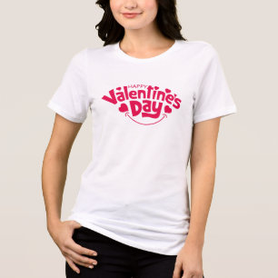 Glad Alla hjärtans dag söt röd hjärta T Shirt