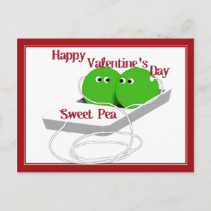 Glad Alla hjärtans dag, Söta Pea Helg Vykort