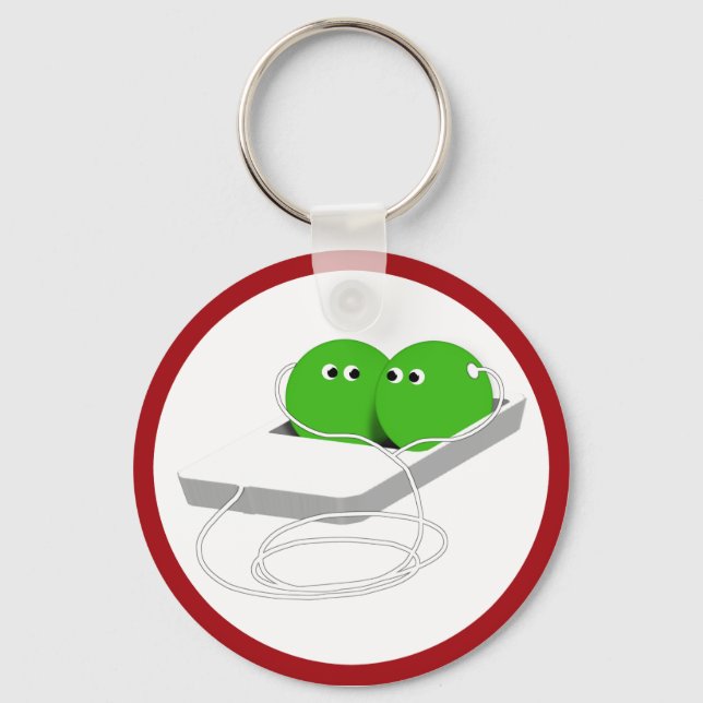 Glad Alla hjärtans dag, Söta Pea Nyckelring (Framsida)