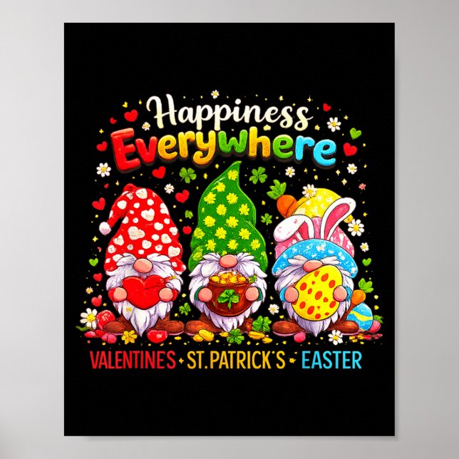 Glad Alla Hjärtans Dag St Patrick Påsk Glad Helg G Poster (Framsidan)