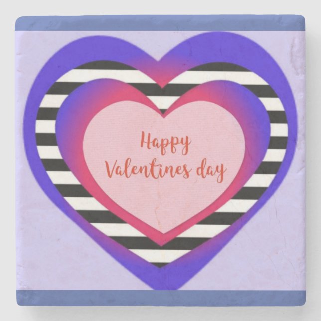 Glad Alla hjärtans dag Stenunderlägg (Framsidan)