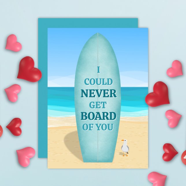 Glad Alla hjärtans dag Surfer kunde aldrig komma o Julkort (Skapare uppladdad)