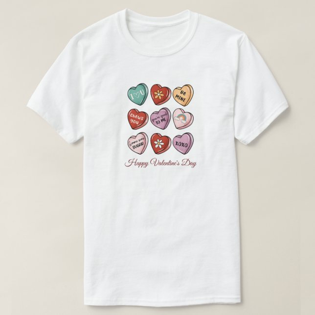 Glad Alla hjärtans dag T-Shirt (Design framsida)