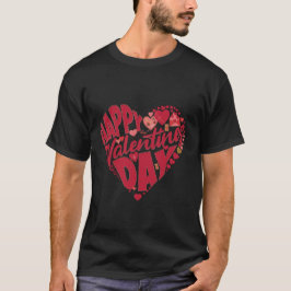 Glad Alla Hjärtans Dag T-Shirt – Söt Romantisk Kär