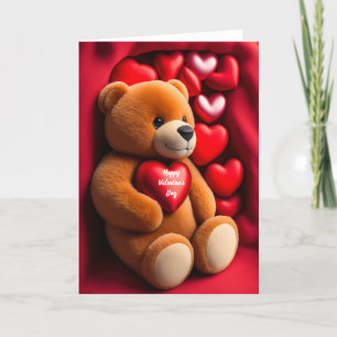 Glad Alla Hjärtans Dag Teddybjörn Helgkort