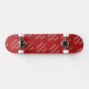 Glad Alla Hjärtans Dag Text Mönster Stylish Mini Skateboard Bräda 18,5 Cm