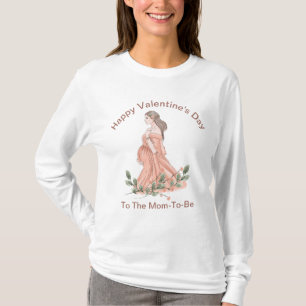 Glad Alla Hjärtans Dag Till Den Blivande Mamman T- T Shirt