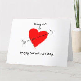 Glad Alla hjärtans dag till min fru kort