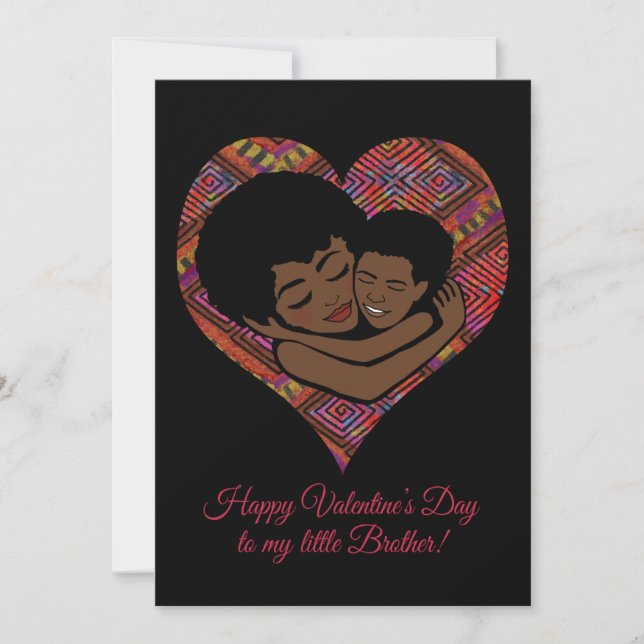 Glad Alla hjärtans dag till min lilla bror (Framsida)