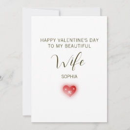 Glad Alla hjärtans dag till min vackra fru Julkort