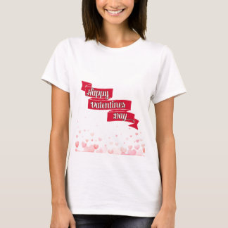 “Glad Alla Hjärtans Dag” Typografi Hjärtformad Des T Shirt