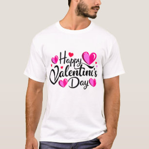 Glad Alla hjärtans dag-typografi T-Shirt-design T Shirt