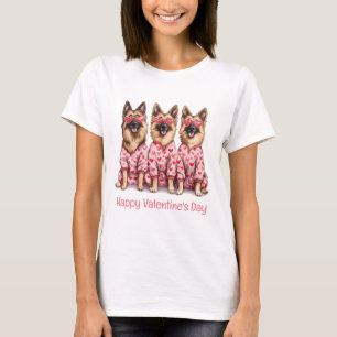Glad Alla Hjärtans Dag tyska schäferhundar T Shirt