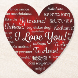 Glad Alla hjärtans dag Underlägg Papper