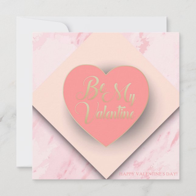 Glad Alla hjärtans dag, vacker Elegant Hälsning Julkort (Framsida)