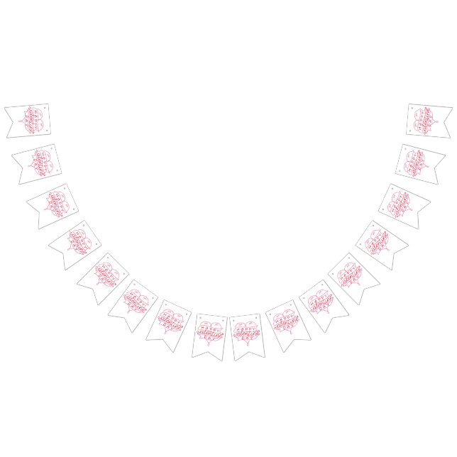 Glad Alla Hjärtans Dag vimplar banner (Alla)