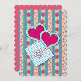 Glad Alla hjärtans dag Vintagen Satthjärter