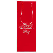 Glad Alla hjärtans dag, vit brev, röd gåva