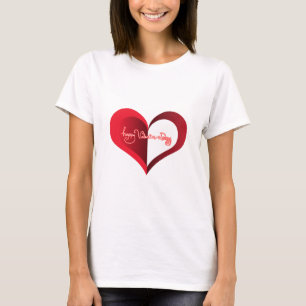 Glad Alla hjärtans dag, vit T-Shirt
