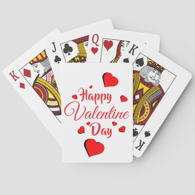 Glad Alla hjärtans dag vita Casinokort (Baksidan)